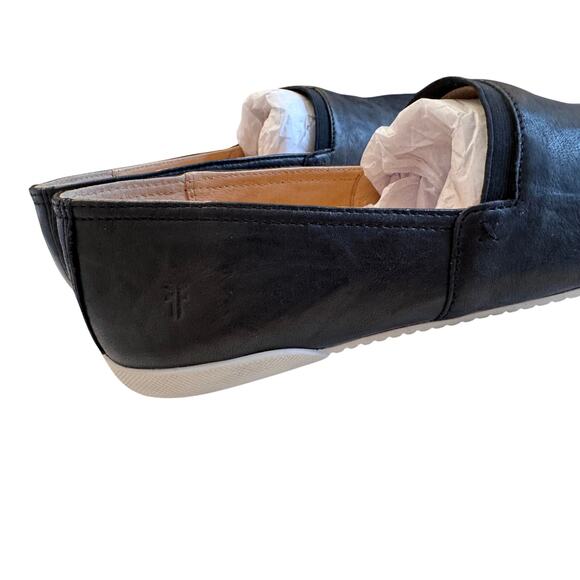 Frye Melanie Leather Slip-On Casual Shoes in Classic Black Sz 11 NWB - Picture 6 of 10
